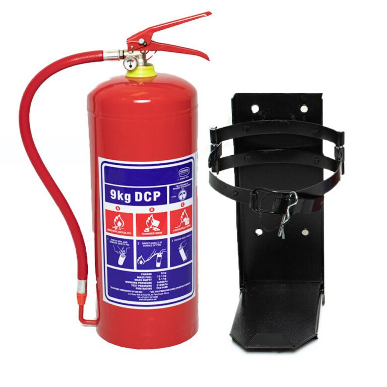 9kg DCP Fire extinguisher with heavy duty bracket