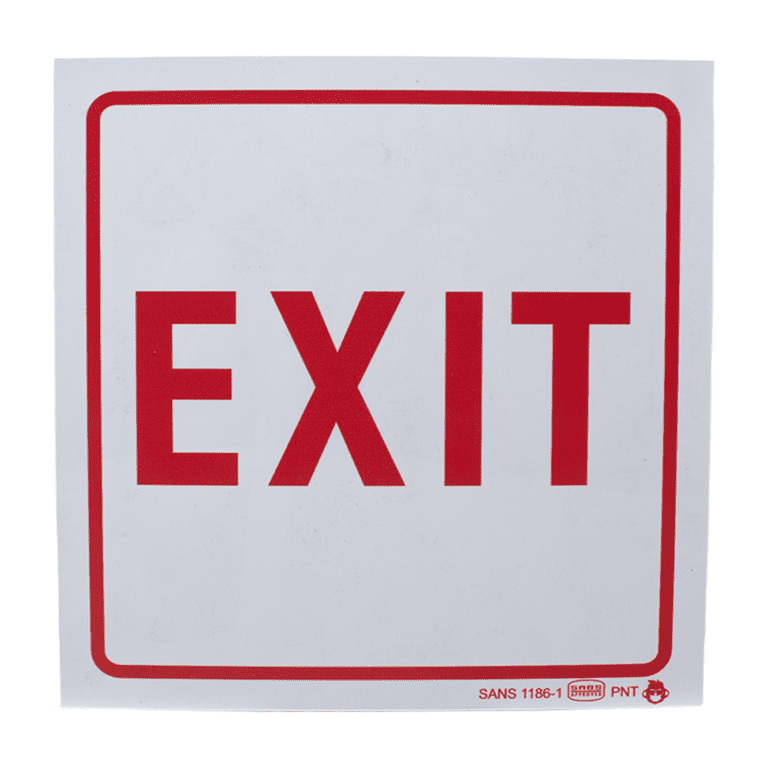 Emergency exit sign (190x190mm)