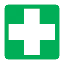 first aid equipment sign 190x190