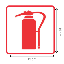 Fire equipment sign 190x190